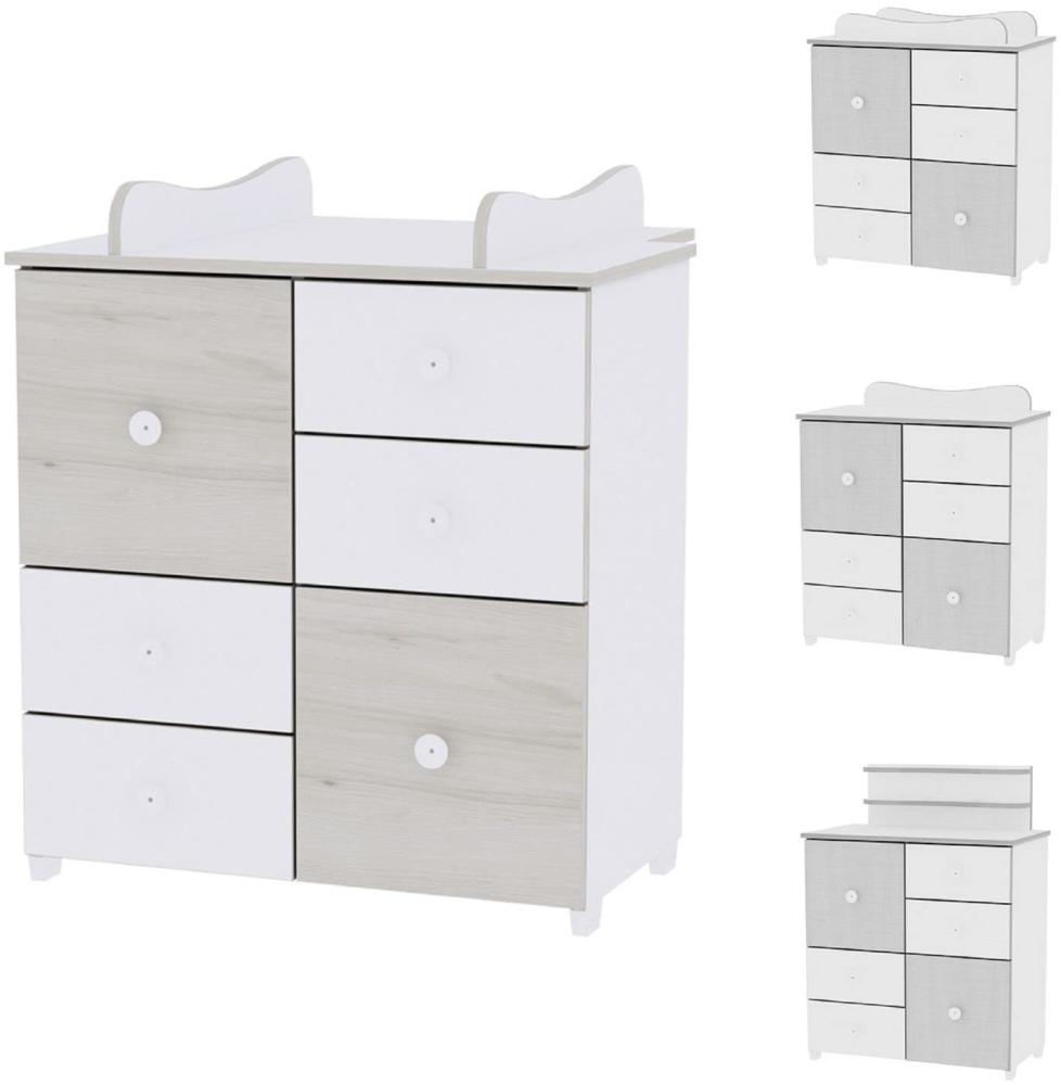 Lorelli 'Cupboard' Kommode 83 x 71 x 96 cm hellbraun/weiß Bild 1