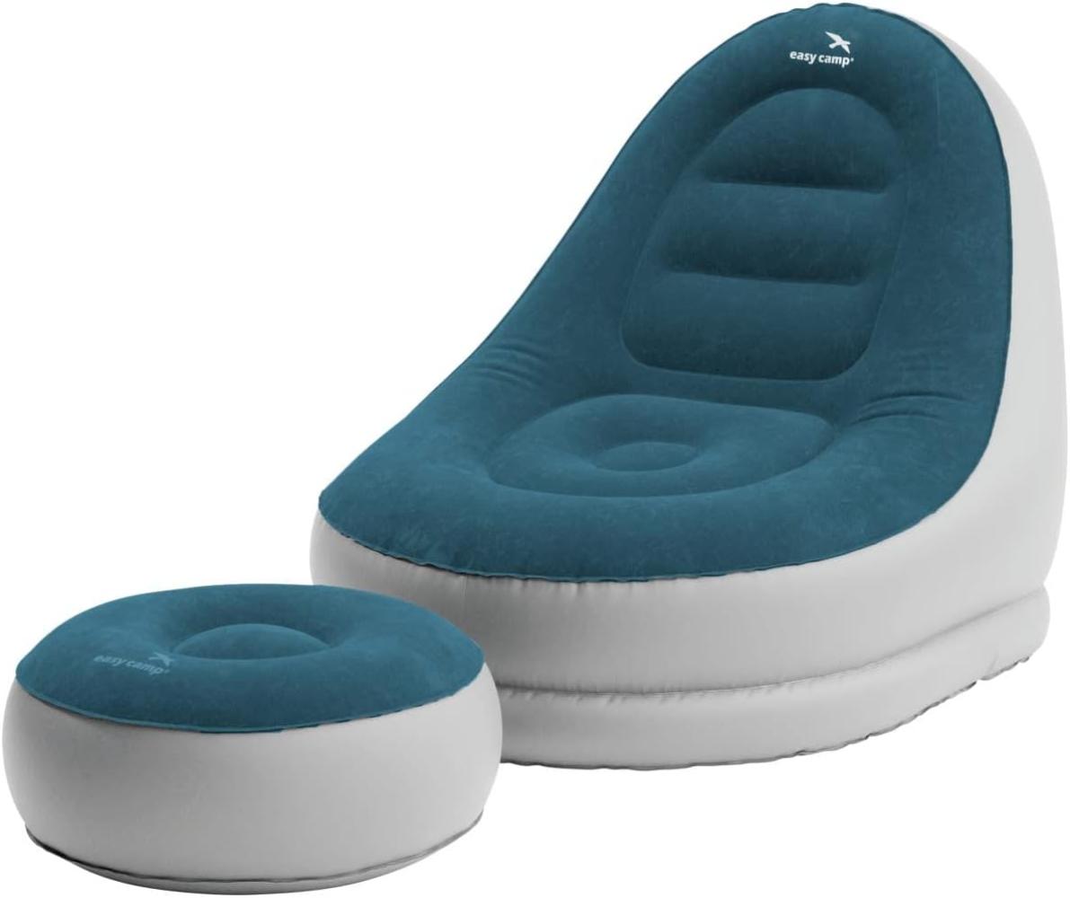 Easy Camp Aufblasbares Lounge-Set Comfy Grau und Blau 441795 Bild 1