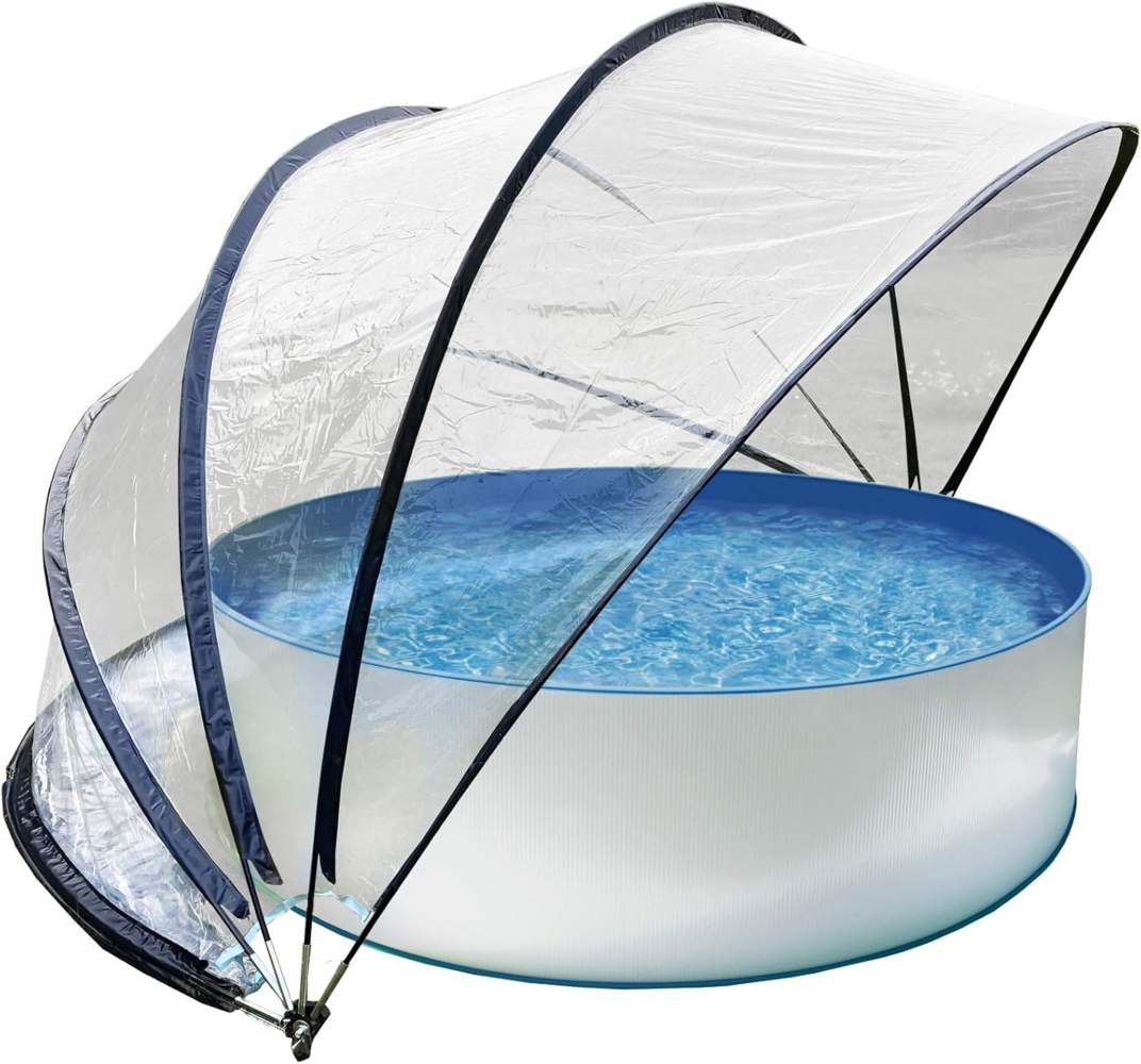 Steinbach Pooldach Cabrio Dome, schwarz, 440x220 cm Bild 1