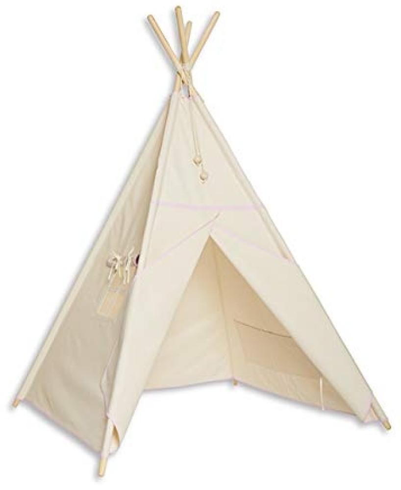 Fun with mum TEE-TEN-NAT-PIN Tipi Zelt - Natural Pink Bild 1