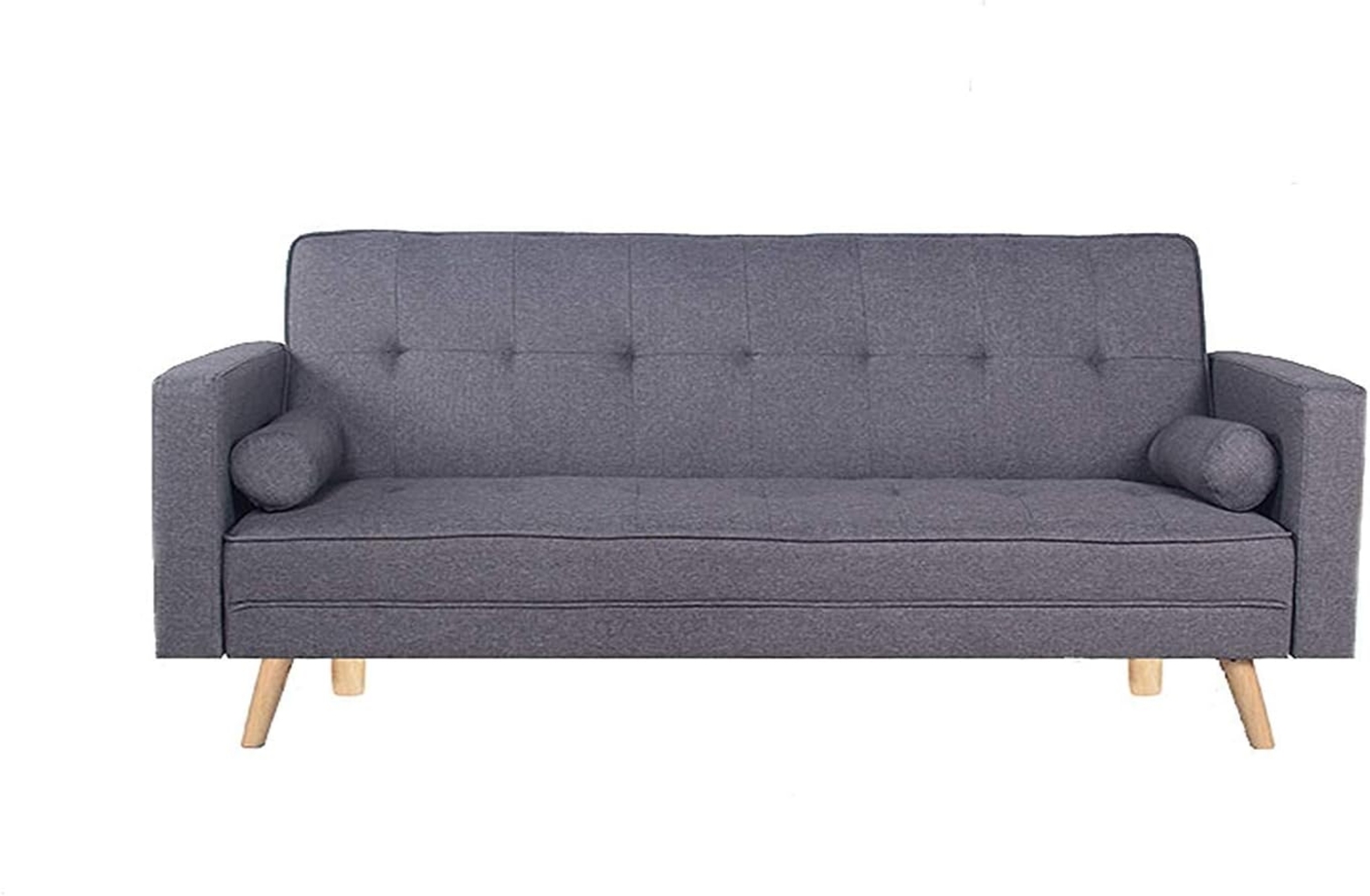 HOGAR24 ES Schlafsofa Modell 846 | 3-Sitzer | klick-Clac-System | Farbe Grau | Maße: 206 x 75 x 89 cm Bild 1