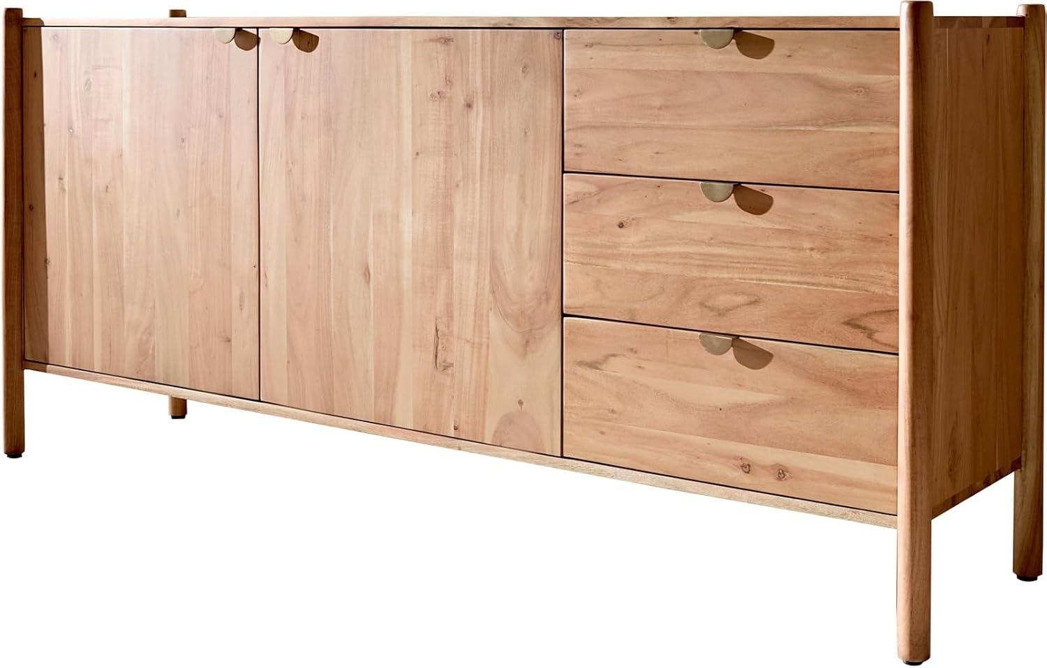 Sideboard Caius 175 cm Akazie Aura 2 Türen 3 Schubladen Bild 1