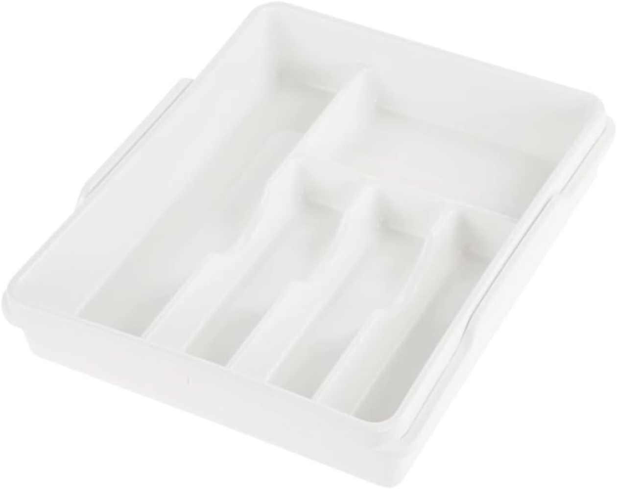 Keeeper Besteckkasten franca 5-7 Fächer ausziehbar PP weiß Bild 1
