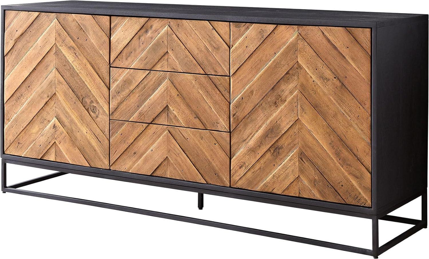 Sideboard Famke 145 cm Mango Teak 2 Türen 3 Schubladen Bild 1