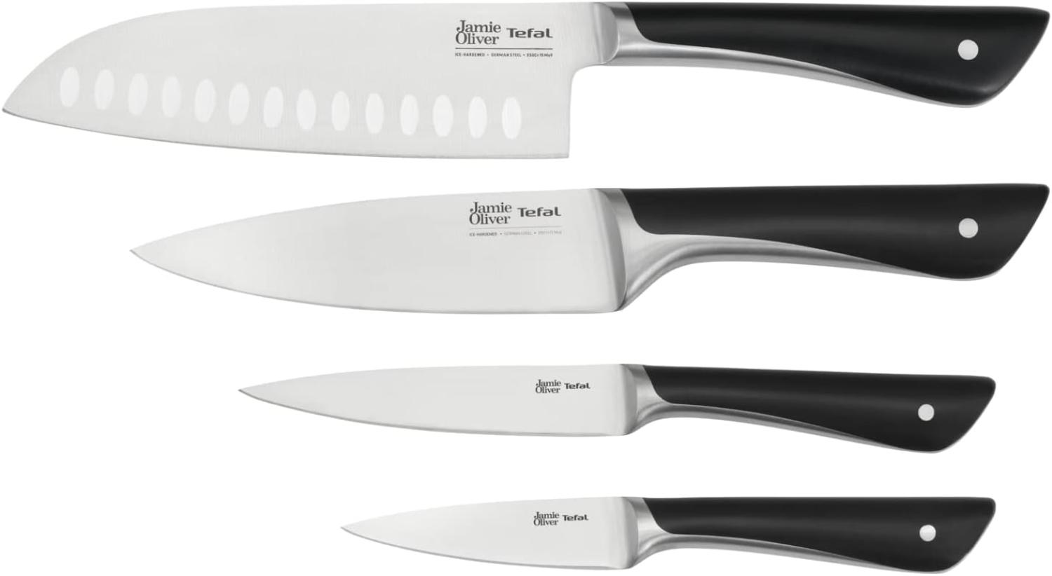 Tefal Messer-Set K267S4 Jamie Oliver (Set, 4-tlg), hohe Leistung, unverwechselbares Design, widerstandsfähig/langlebig Bild 1