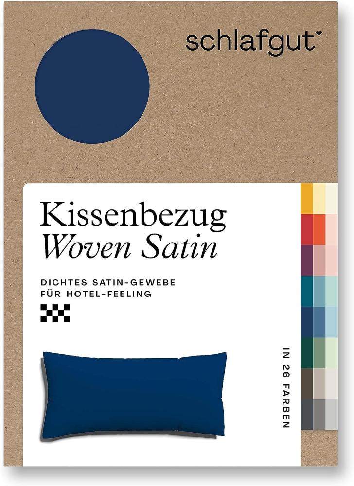 Schlafgut Kissenbezug Woven Satin aus Mako-Baumwolle, langlebig, pflegeleicht, dicht gewebt, (1 Stück), Kissenhülle mit Reißverschluss, passender Bettbezug erhältlich Bild 1