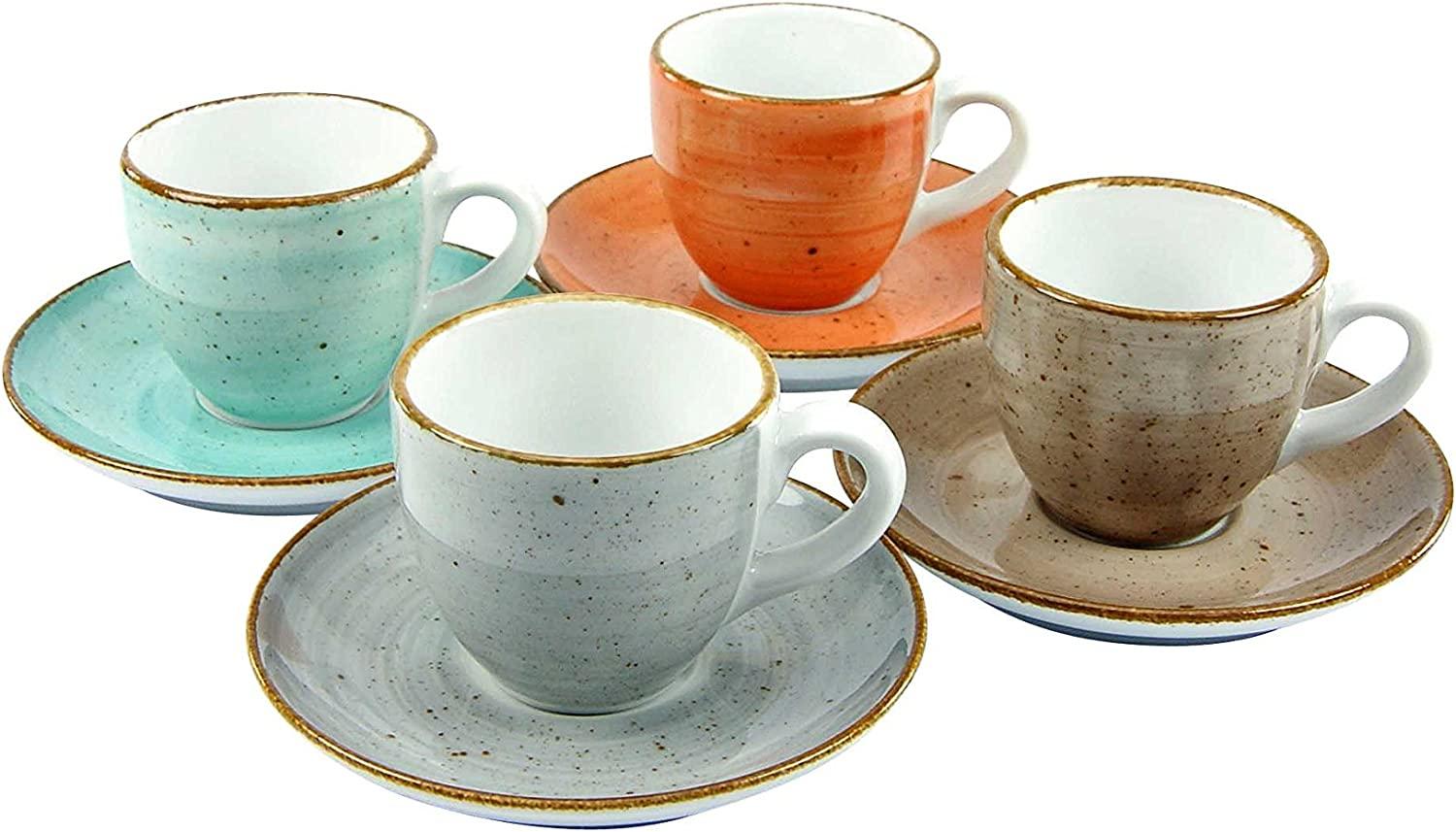 CreaTable 17724 Espressotasse Vintage Nature, mehrfarbig (1 Set, 8-teilig) Bild 1