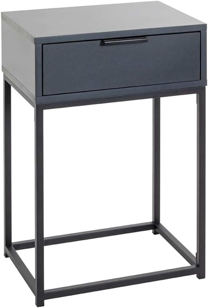 HAKU Möbel Konsole, anthrazit, schwarz, Metall, Spanplatte - Maße: B 40 x H 60 x T 28 cm, Style: Modern Bild 1