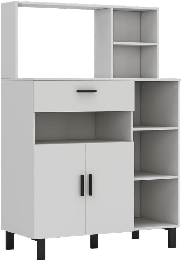 Oskar-Store Buffetschrank Emanuel 90 x 40 cm, Weiß, Esszimmerschrank, modern Bild 1