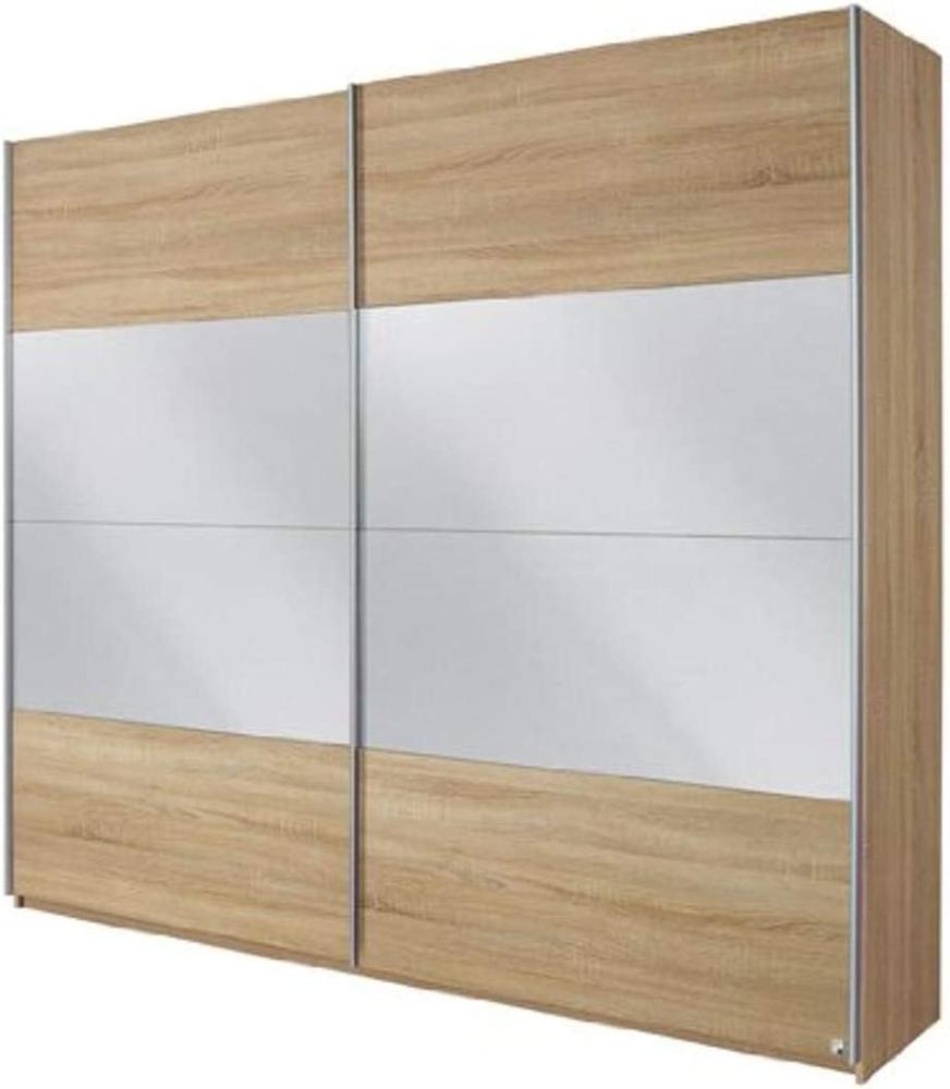 Rauch Schwebetürenschrank mit Spiegel 2-türig , Eiche Sonoma, BxHxT 270x210x62 cm Bild 1