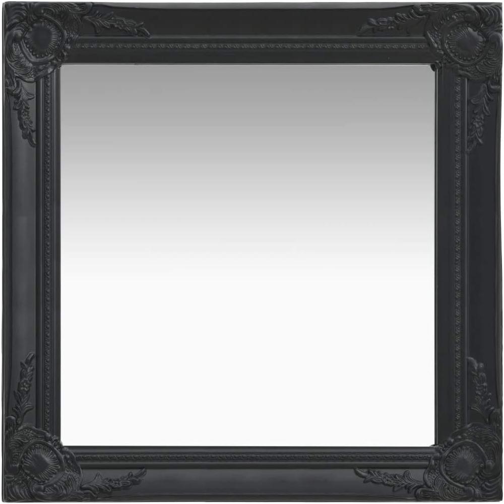 vidaXL Wandspiegel im Barock-Stil 60x60 cm Schwarz 320335 Bild 1