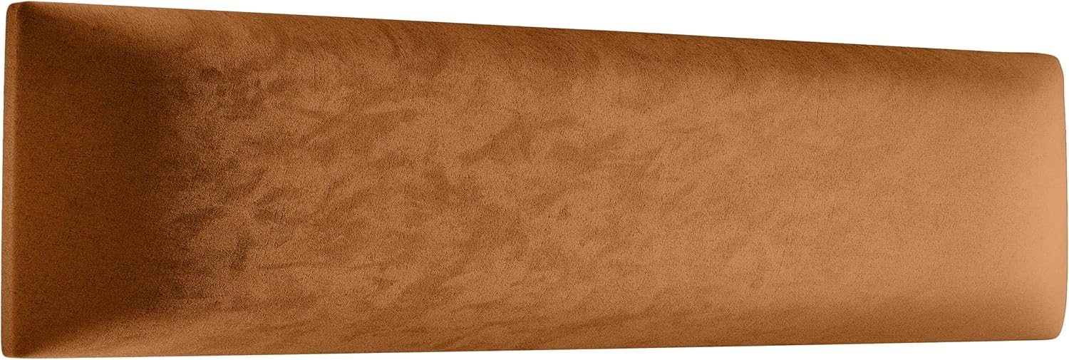 Muralo Samt Wandkissen Stoff Polsterpaneel Schlafzimmer Wohnzimmer Bett Wandpolster Bettkopfteil Lendekissen Modern Luxus Gepolstert Polster Paneel (Honigfarbe, 50x15 cm) Bild 1