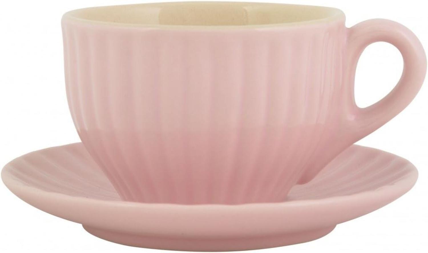 Laursen - Espressotasse Mynte Rosa 2052-07 Mokkatasse mit Unterteller Landhaus Bild 1