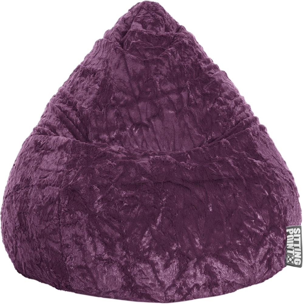 Sitzsack Sitzkissen Sessel Magma Fluffy L Magma Sitting Point Aubergine Bild 1