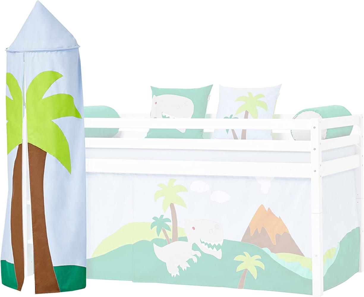 Hoppekids für Halfhigh/Play/Kabine Bett, Mid Sleeper, Stoff, Blau/Grün, 45 x 45 x 185 cm Bild 1
