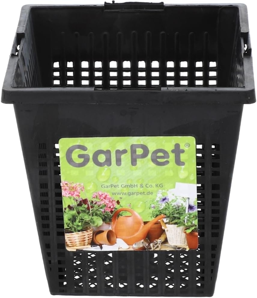 GarPet Pflanzschale Pflanzkorb Wasserpflanzenkorb Pflanzenkorb rund bogenförmig Teichkorb Bild 1