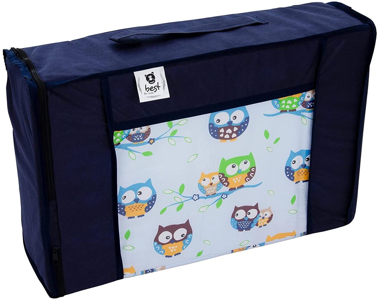 Best For Kids Reisebettmatratze inkl.Transporttasche 60x120 cm hellblau Bild 1