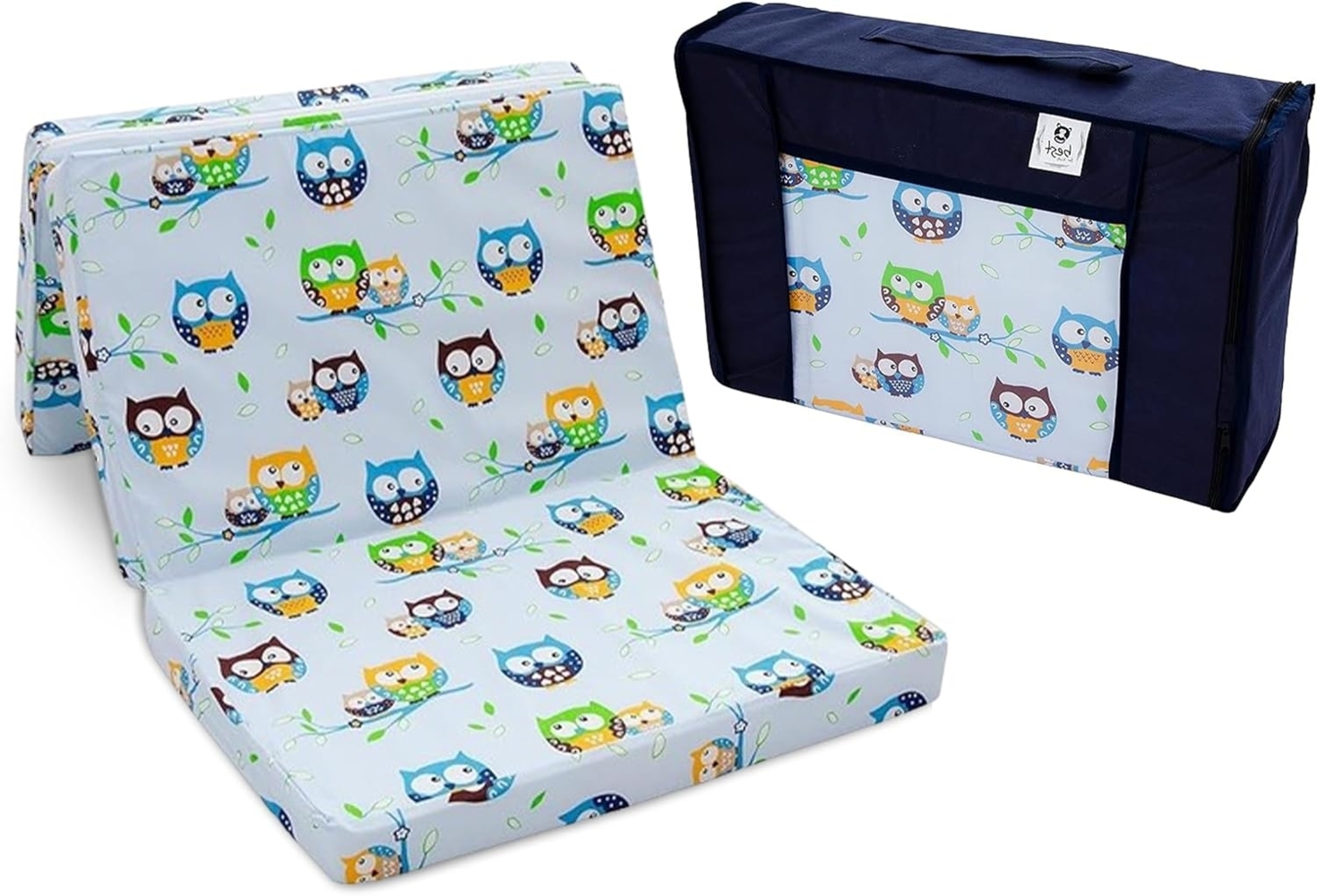 Best For Kids Reisebettmatratze inkl.Transporttasche 60x120 cm hellblau Bild 1