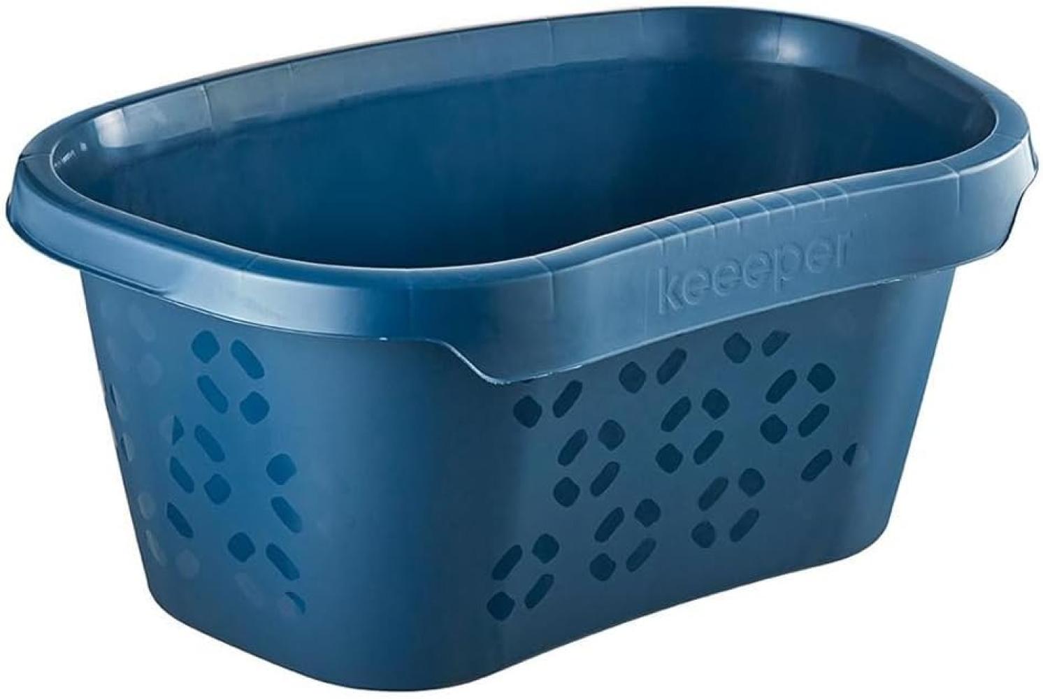 keeeper Wäschewanne ''tilda eco'', Breite: 575 mm, blau Farbe: eco-blue, aus 100% Recyclingkunststoff, - 1 Stück (1009267900000) Bild 1