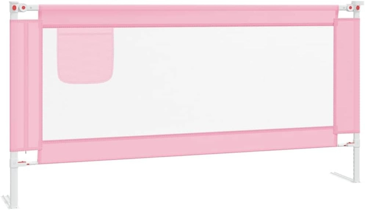 Kleinkind-Bettschutzgitter Rosa 180x25 cm Stoff Bild 1