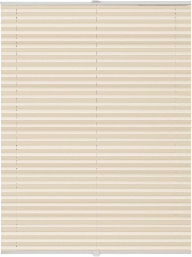 ondeco Plissee Klemmfix auf Maß für alle Fenster innen, ohne Bohren, Montage Klemmträger Sonnenschutz Sichtschutz Rollo Blickdicht - Hellapricot - B): 71-80 cm, H): 201-250 cm Bild 1