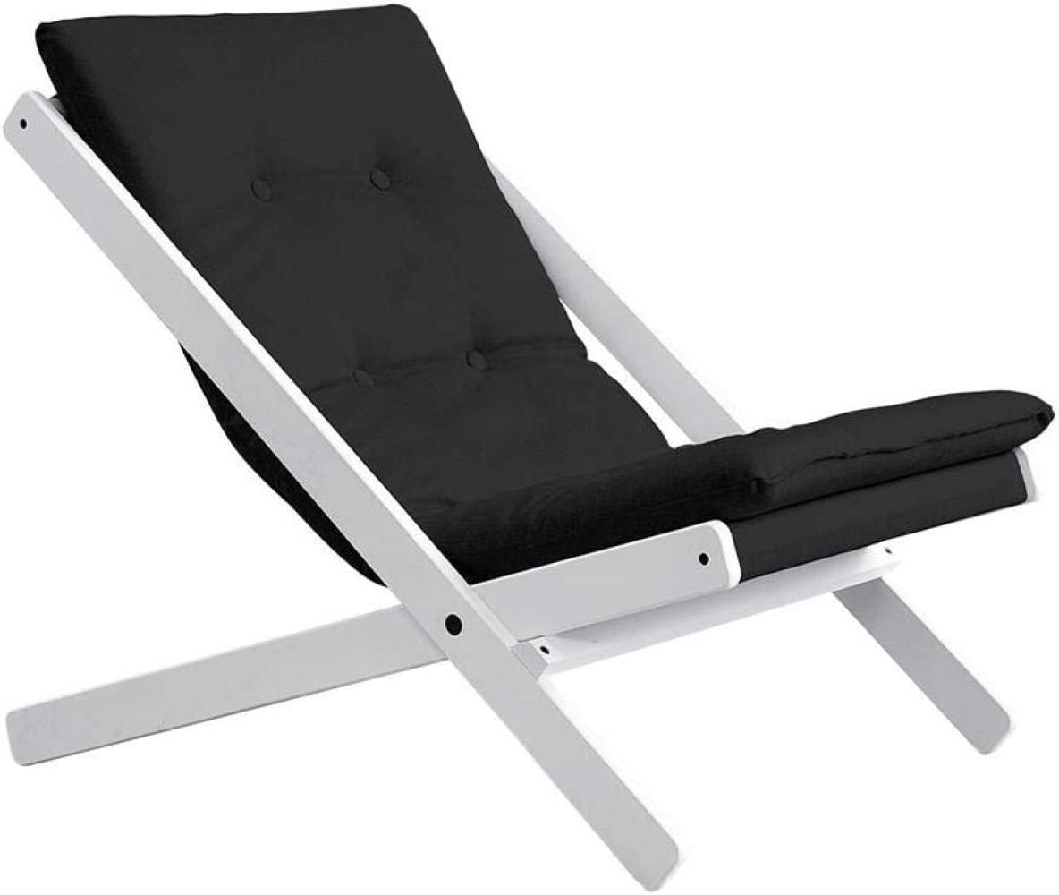 Karup Design Futon Liegestuhl BOOGIE Gestell Weiß / Dark Grey Bild 1