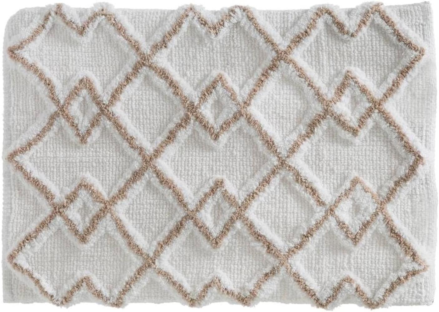 Badematte ETHNIC, 50 x 75 cm, Beige Bild 1