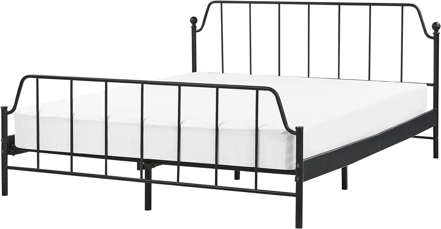 Metallbett schwarz Lattenrost 160 x 200 cm MAURESSAC Bild 1