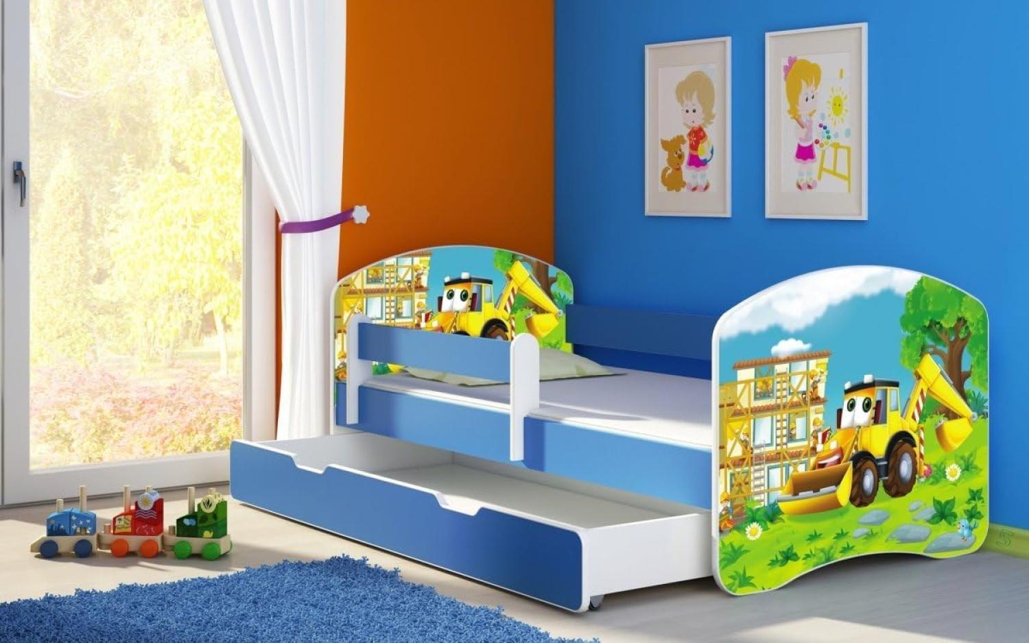 Kinderbett Dream mit verschiedenen Motiven 180x80 Digger Bild 1