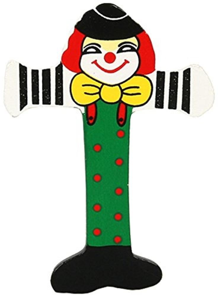 Clown-Buchstabe Holz -T- Bild 1