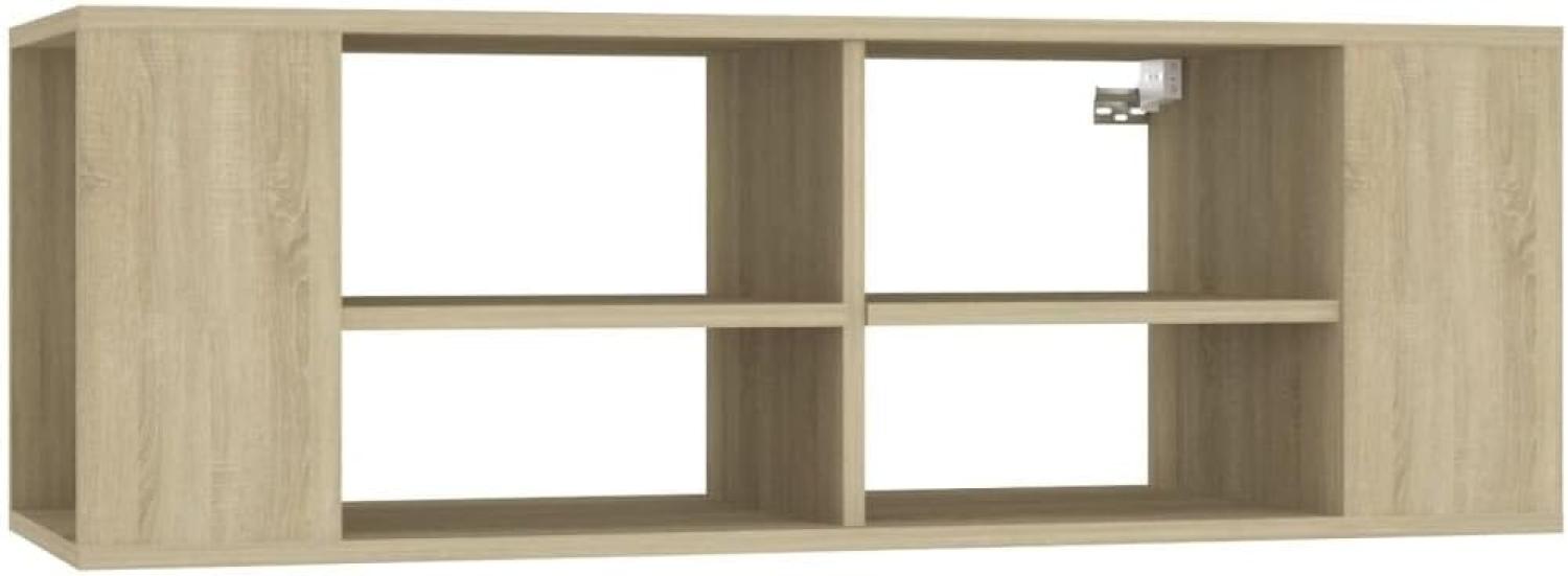 vidaXL TV-Wandschrank Sonoma-Eiche 102 x 35 x 35 cm Spanplatte Bild 1