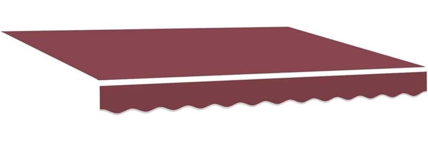 vidaXL Markisen-Ersatzstoff Bordeauxrot 350 x 200 cm Segeltuch 42000444 Bild 1