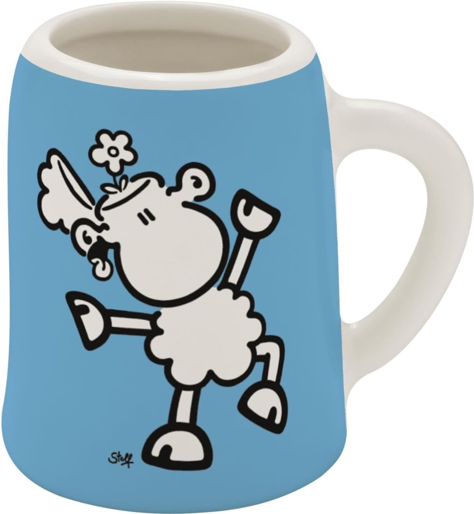 Schnapskrug Schnapsglas Stamper Keramik Sheepworld KLATSCHE 73851 Bild 1