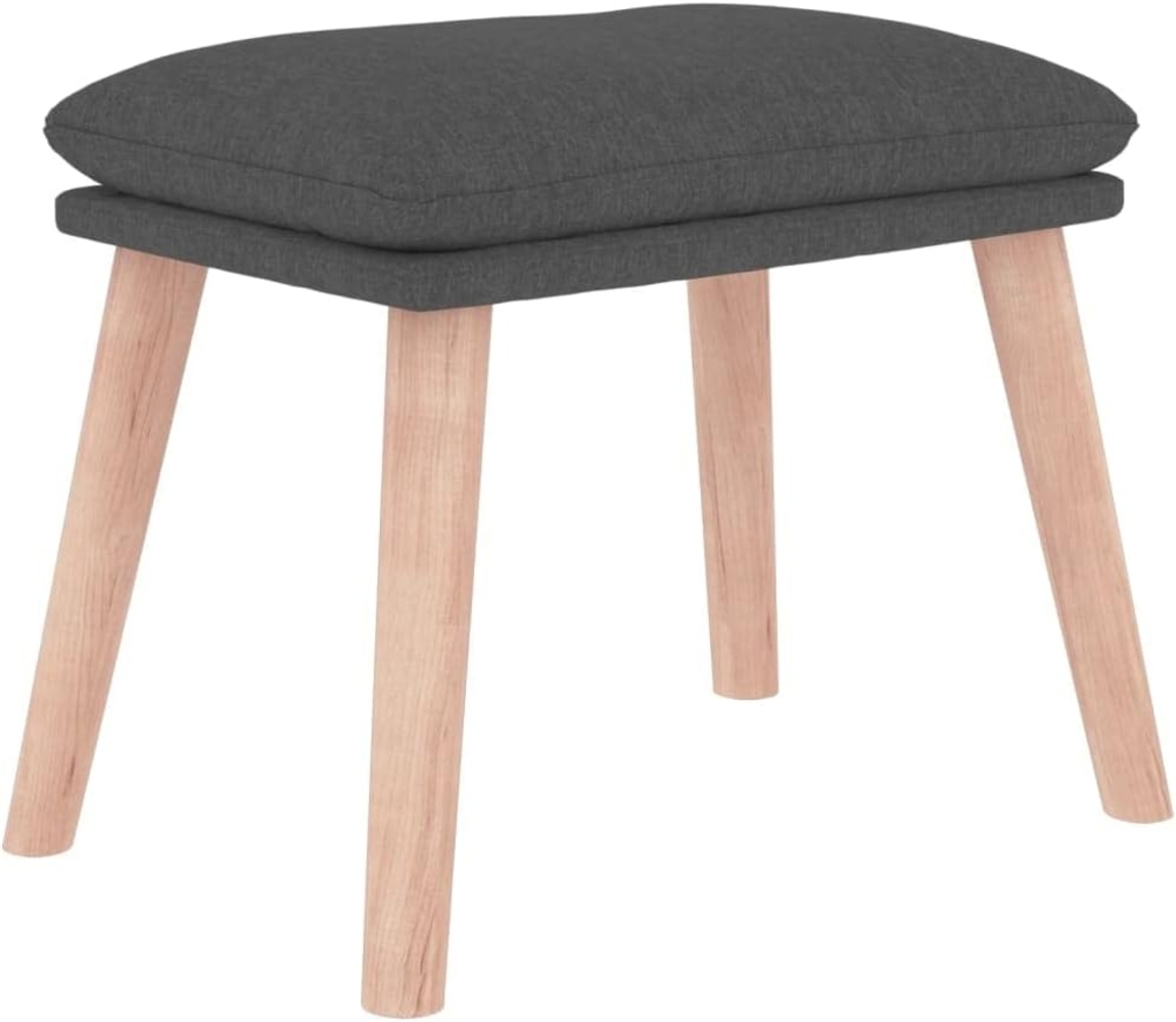 vidaXL Fußhocker Dunkelgrau 45 x 29,5 x 39 cm Stoff [341425] Bild 1