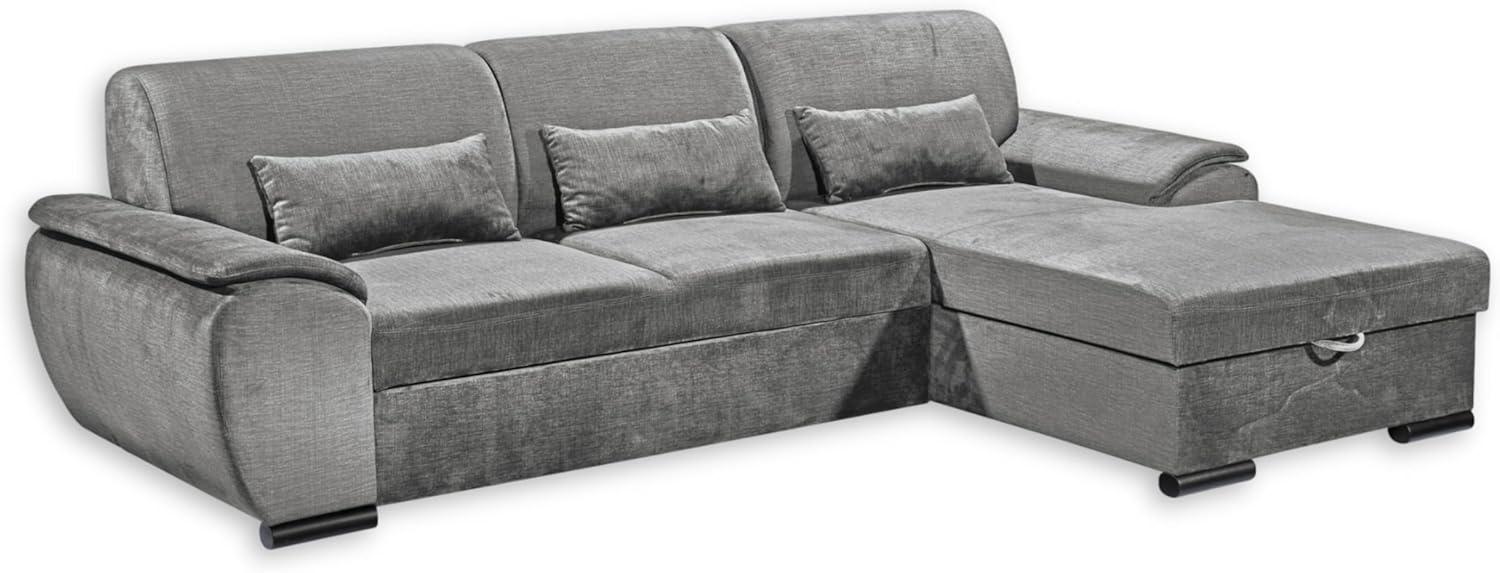 ED EXCITING DESIGN Ecksofa Tampa L-Form, frei im Raum stellbar, mit Bettkasten, Schlaffunktion, 3 Nierenkissen Bild 1