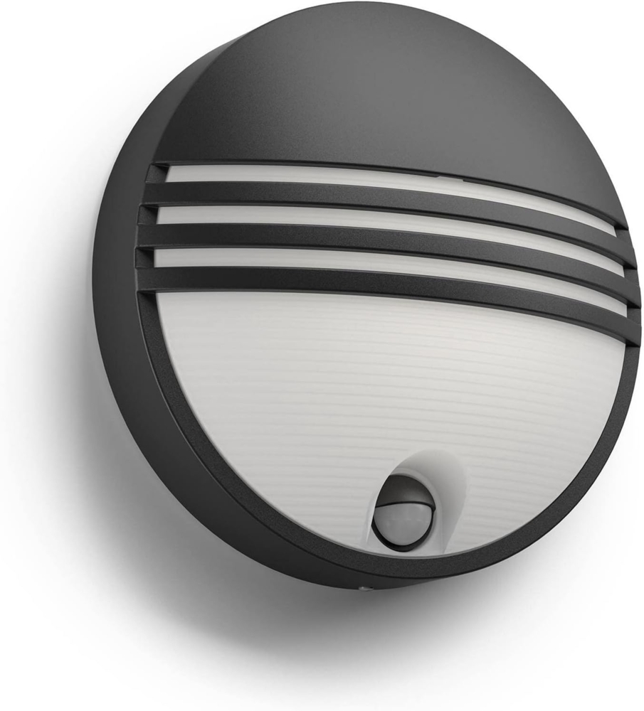 Philips myGarden IR LED Wandleu Yarrow 600lm Bewegmel Schwarz Bild 1