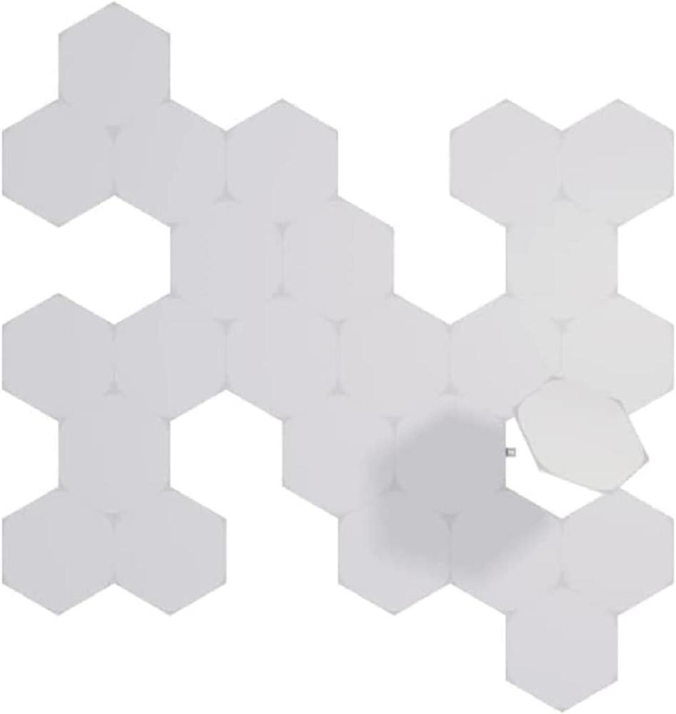 Nanoleaf Shapes Hexagon Erweiterungspack, 25 zusätzliche LED Panels - Smarte Modulare RGBW WLAN 16 Mio. Farben Wandleuchte Innen, Musik & Bildschirm Sync, Funktioniert mit Alexa, Deko & Gaming Bild 1