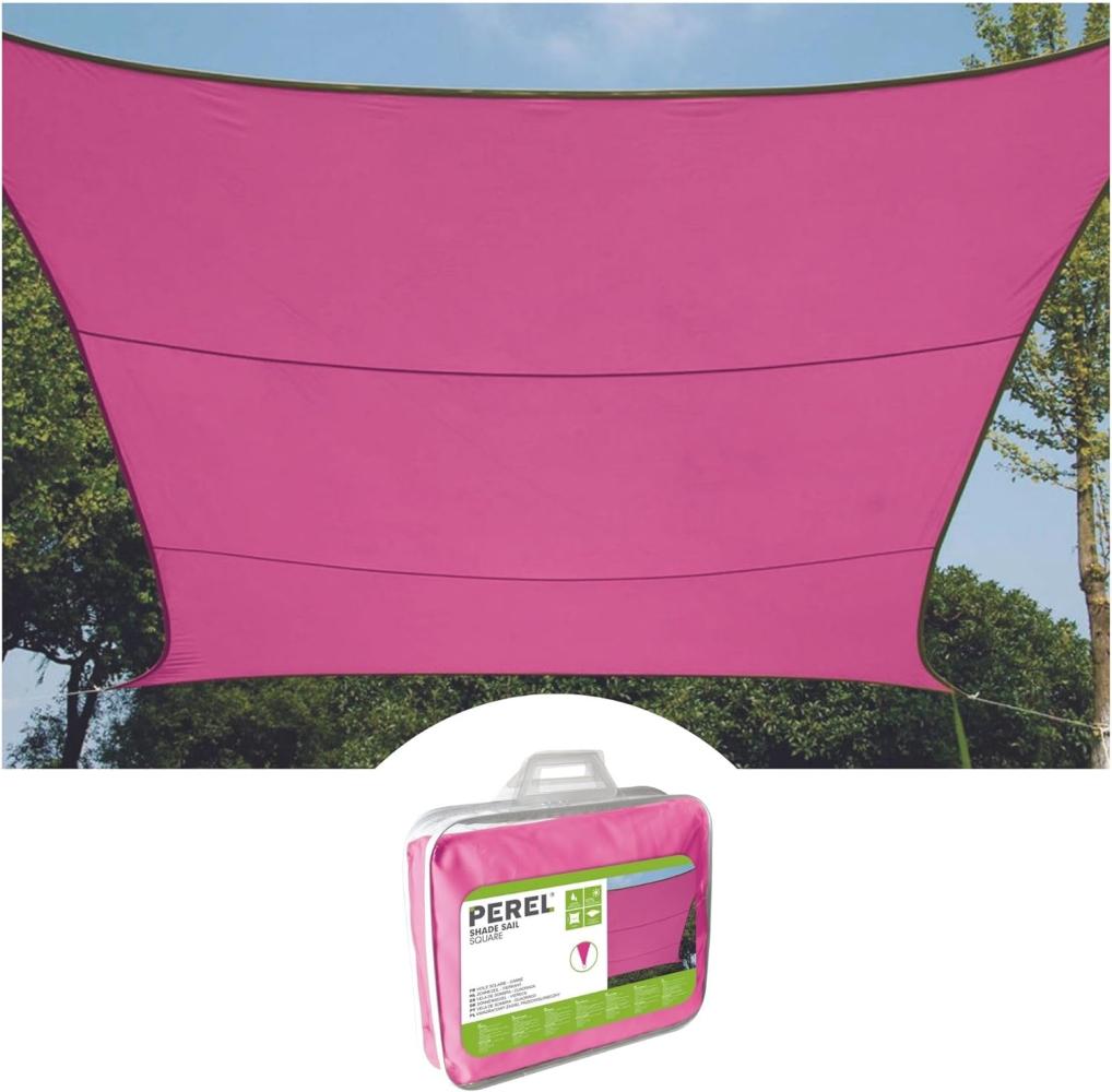 Sonnensegel Rechteckig 2x3m Pink - Sonnenschutzsegel für Balkon / Terrassensegel Bild 1