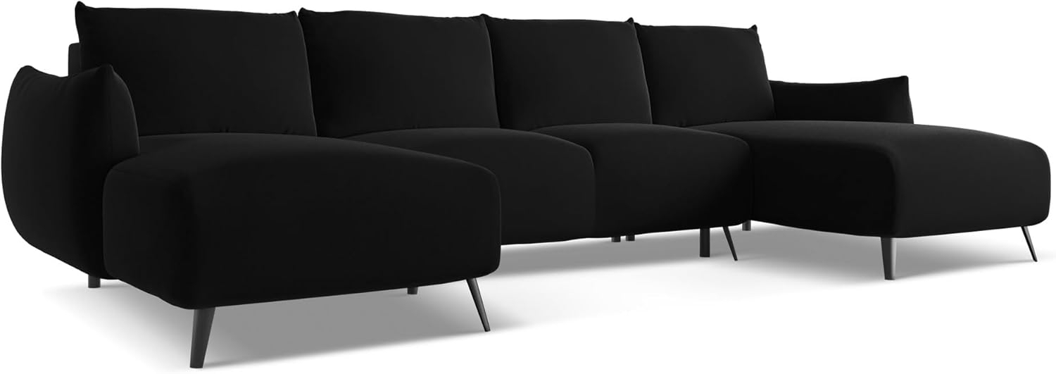 Wohnlandschaft mit Schlaffunktion Malie in Samtstoff Bild 1