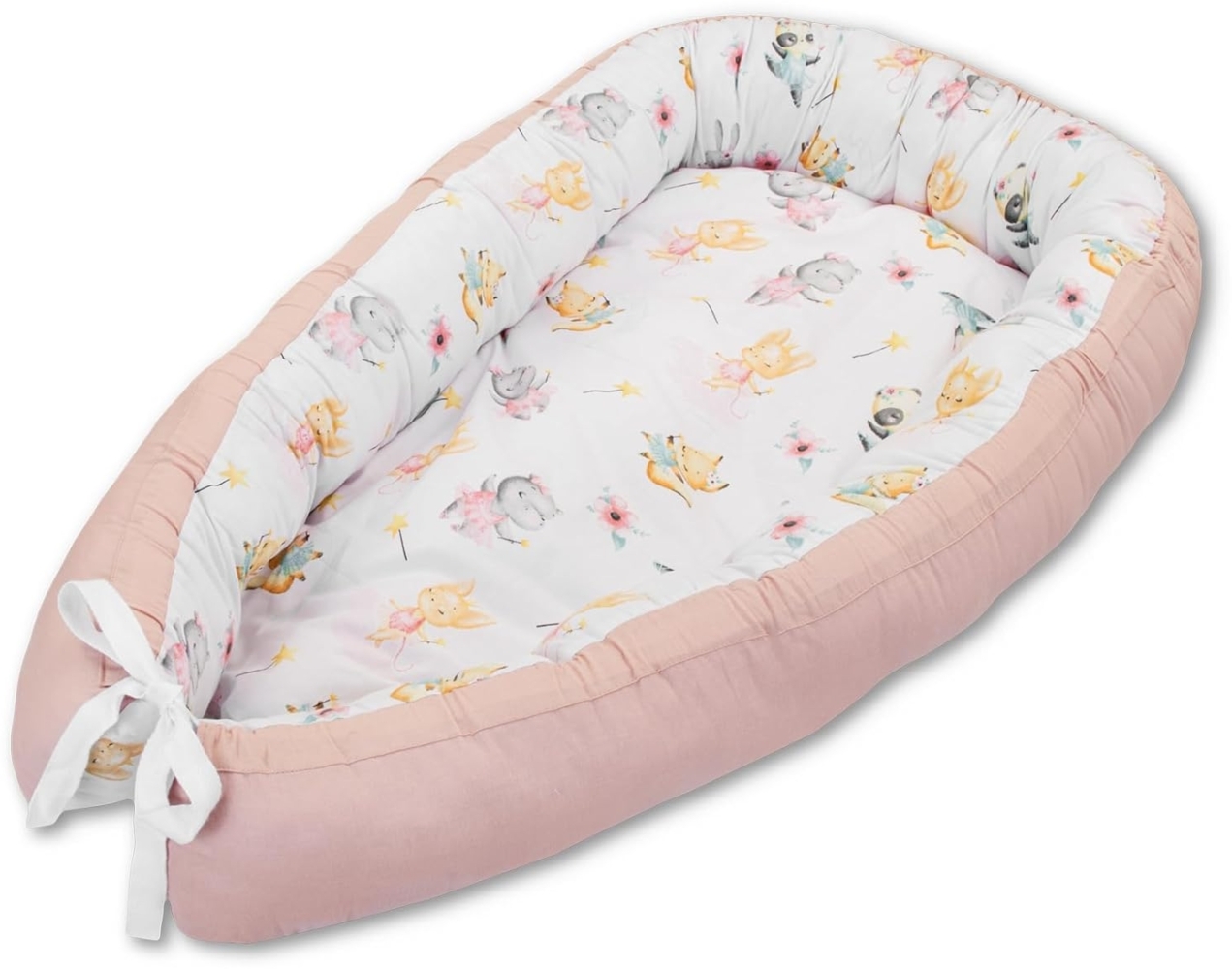 LULANDO Babynest, multifunktionales Kuschelnest für Babys und Säuglinge, Standard 100 von Oeko-Tex, Nestchen, Reisebett, 100% Baumwolle, antiallergisch, hergestellt in der EU Bild 1