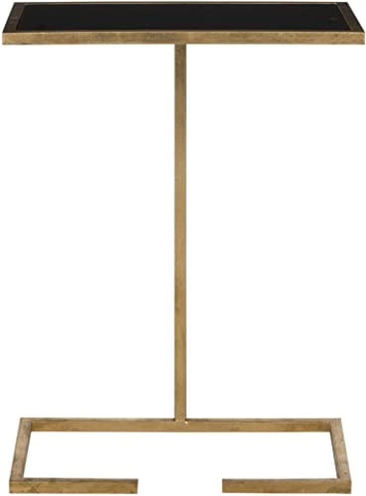 SAFAVIEH Glam Accent Table with Iron Legs, in Gold and Black, 26 X 41 X 53.34 Bild 1