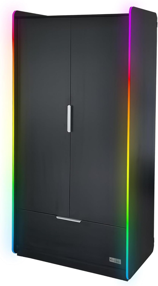 X Rocker Kleiderschrank Electra Gaming Kleiderschrank mit RGB-Beleuchtung & App-Steuerung Bild 1