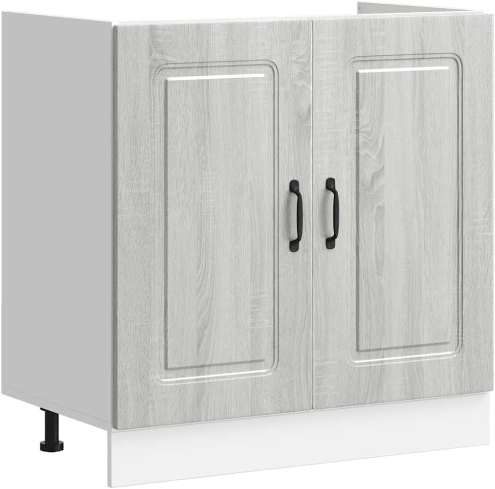 Spülenunterschrank Kalmar Grau Sonoma 80x46x81,5 cm 853453 Bild 1