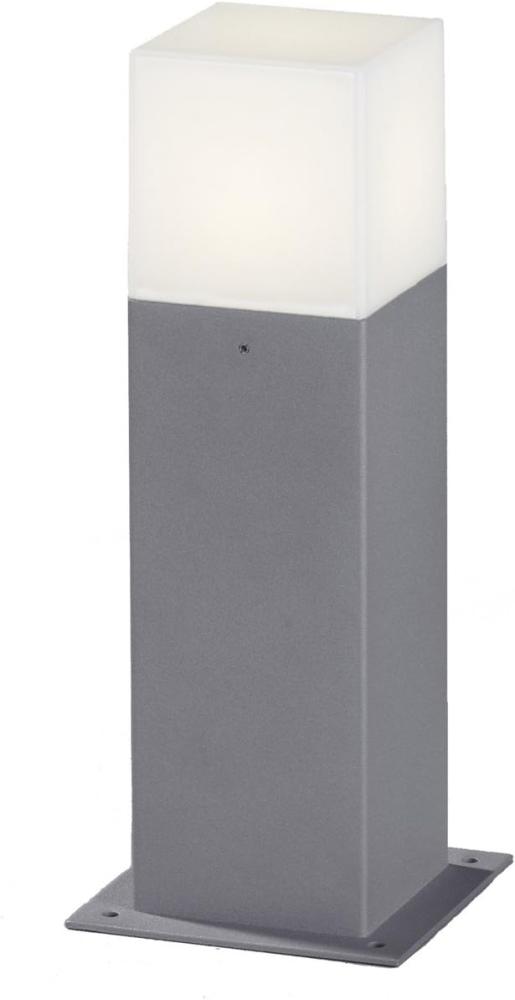 LED Sockelleuchte HUDSON aus Aluminium Grau, Höhe 30cm Bild 1