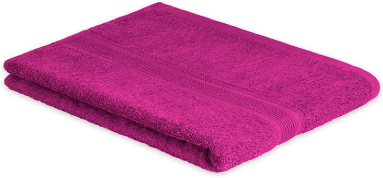 Badetuch Frottier 500 g/m² 80x200 cm Pink Bild 1