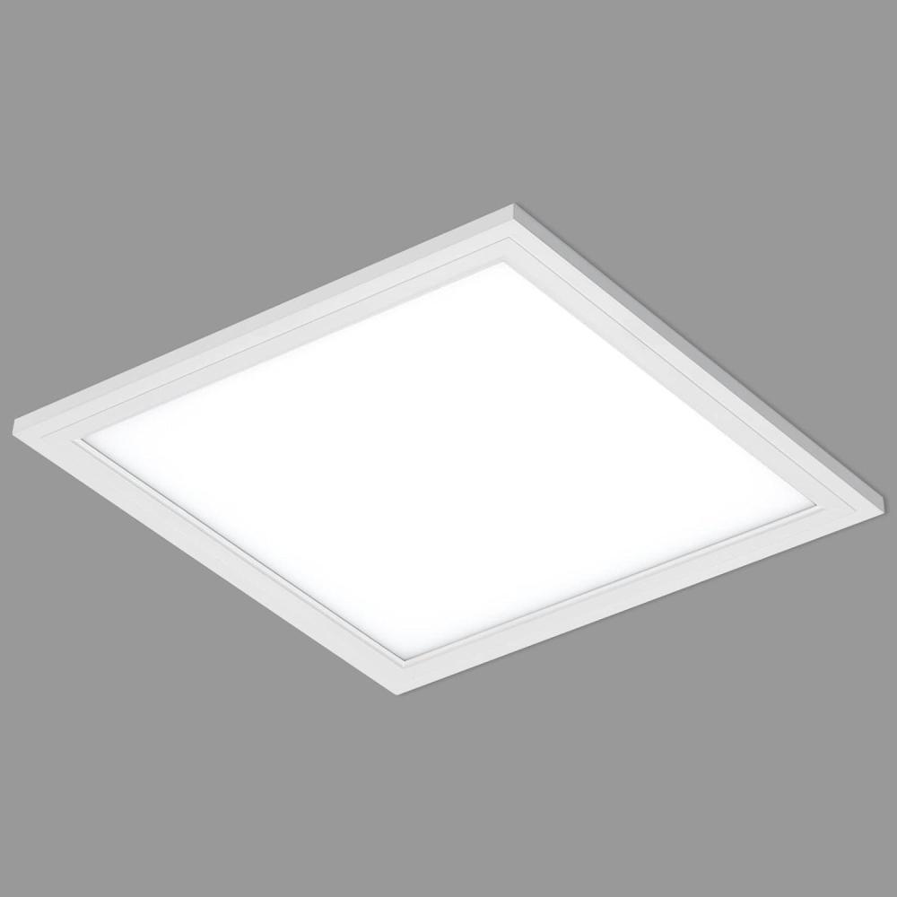 Briloner Leuchten - LED Deckenleuchte-Panel, LED-Lampe, Wohnzimmer-lampe, Deckenlampe, Deckenstrahler, 12W, quadratisch, weiß, 29. 5 x 29. 5 cm Bild 1