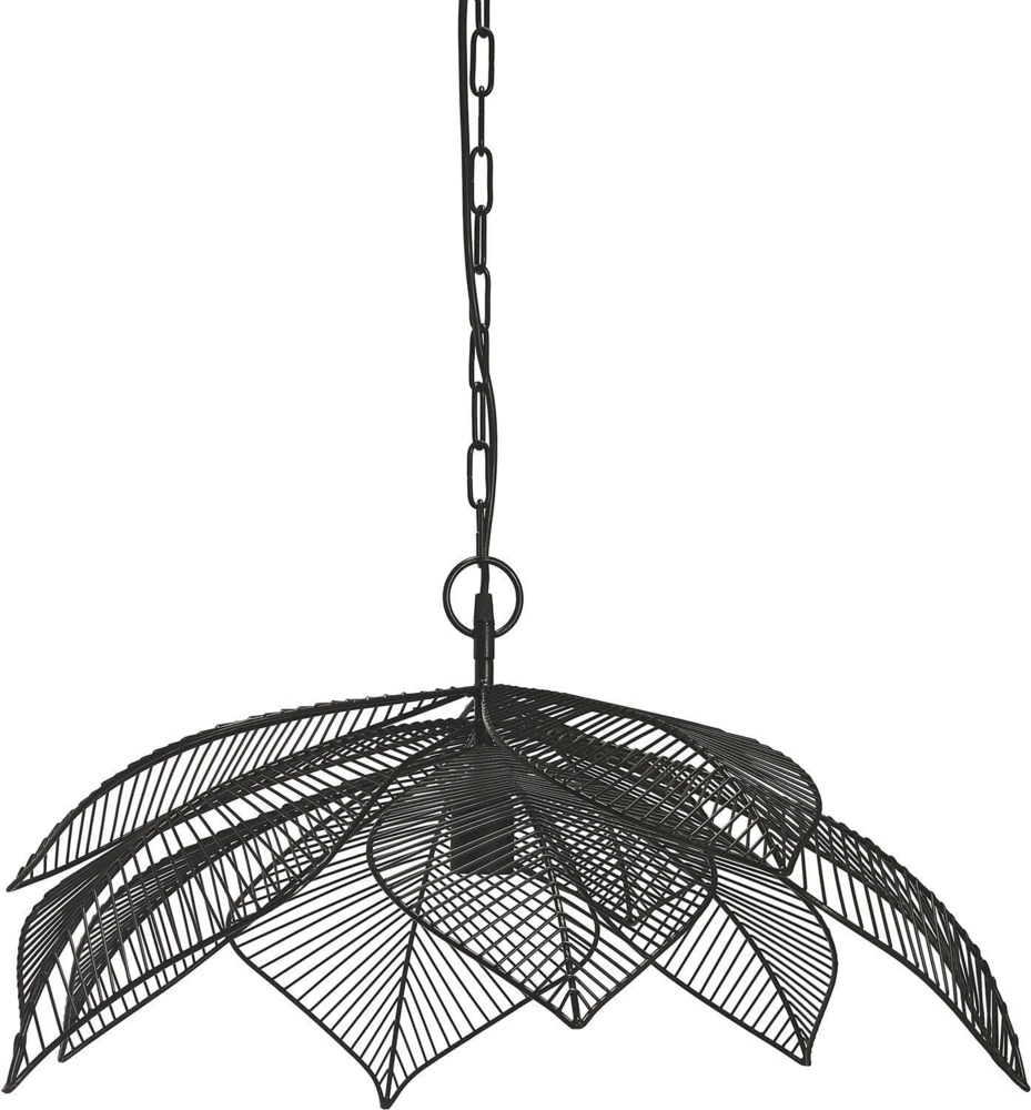 Pendelleuchte im Blatt Jungle Design aus Metall schwarz PR Home Elm 70cm E27 3737003 Bild 1