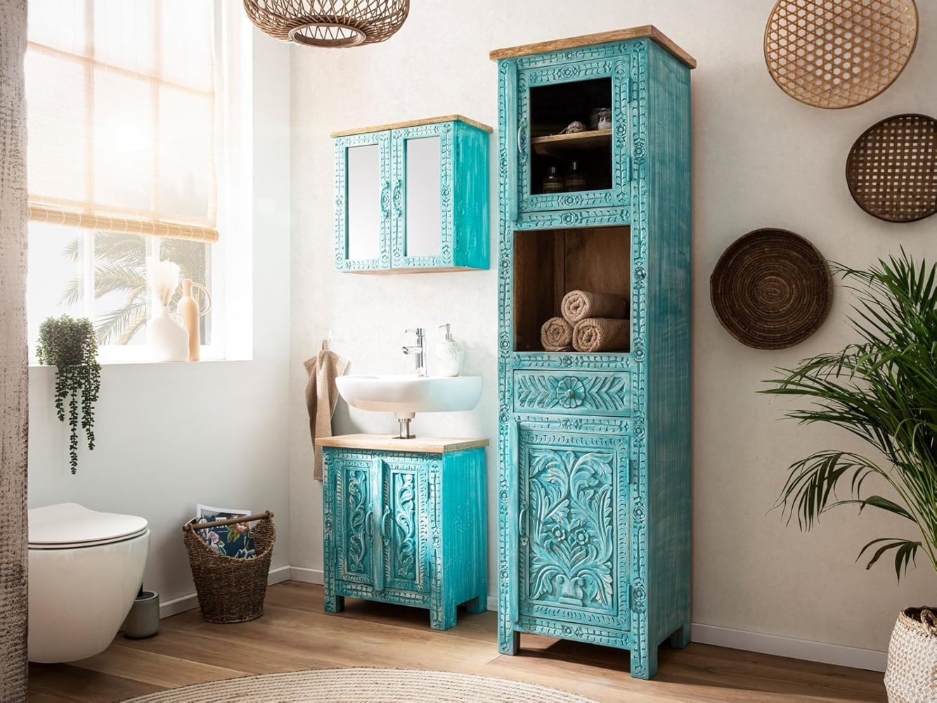 Badmöbel Set Santa Cruz blau Bild 1