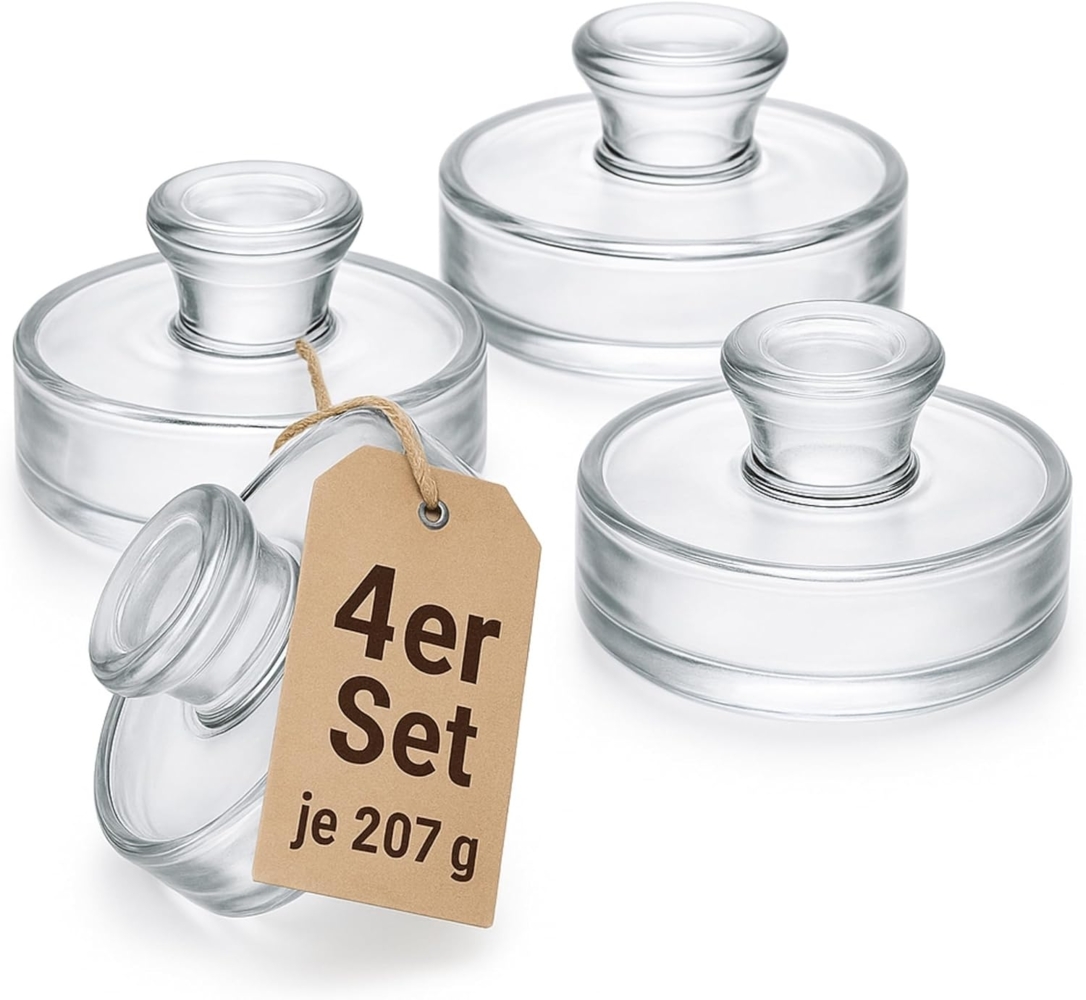 Thiru Fermentationsglas - Fermentiergewichte - Ø 7 & 8 cm - 4er- & 8er-Sets, (4-tlg) Bild 1