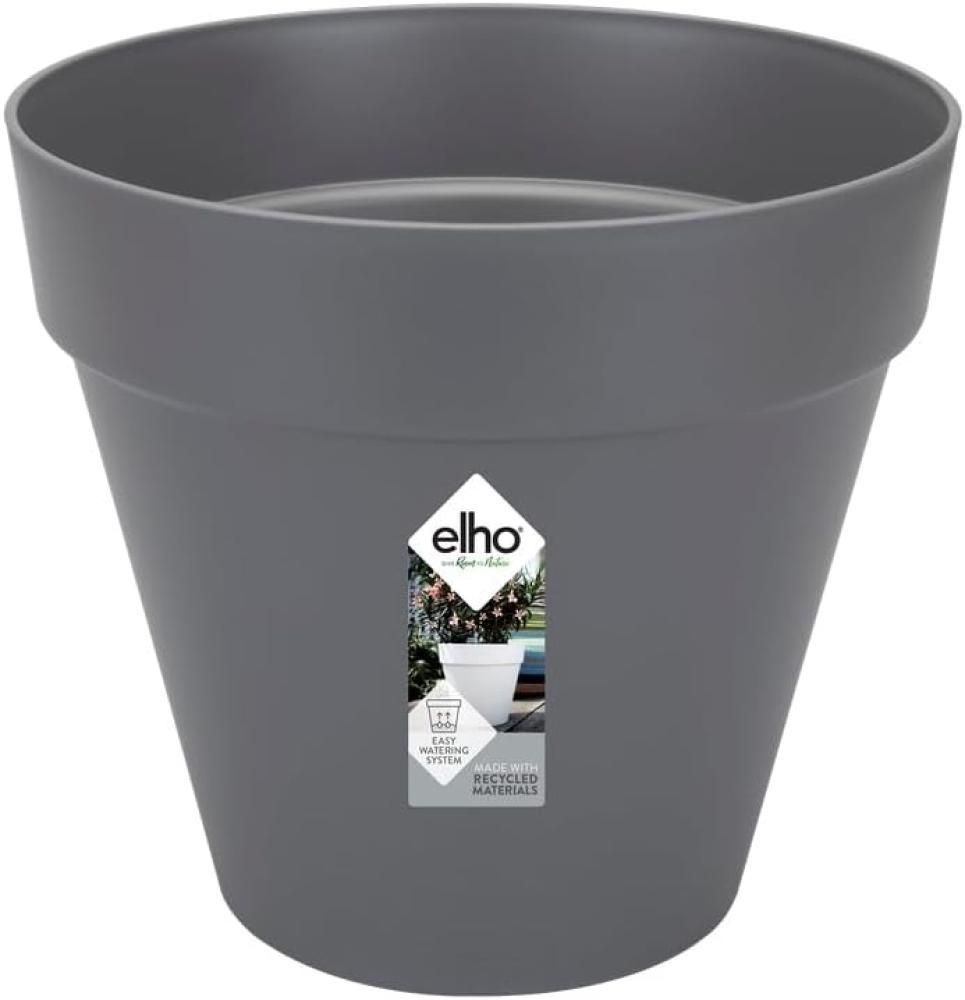 Elho loft urban rund Pflanzkübel, 70 cm, anthrazit, 69 x 69 x 62. 2 cm Bild 1